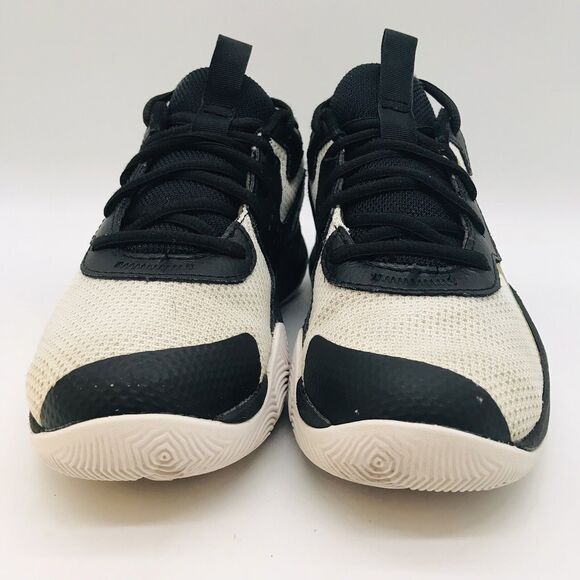 Under Armour UA Jet '23 GS White Black Gold Youth 3 Basketball Shoes 3026636-100 - Picture 2 of 10